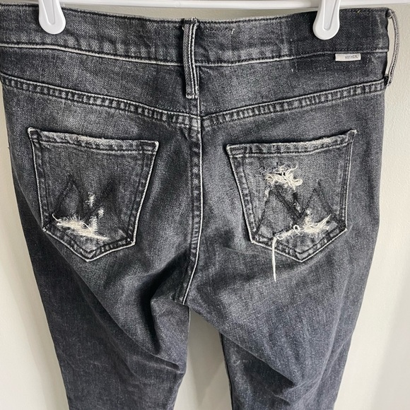 MOTHER Superior The Flirt Chew - Black Wash - Of Cats & Kings Jean - Size 25 - Picture 9 of 12